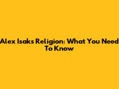 Alex Isak's Religion: What You Need To Know