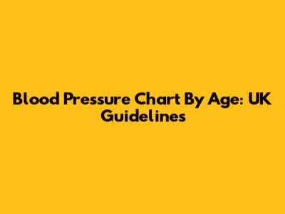 Blood Pressure Chart By Age: UK Guidelines