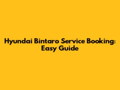 Hyundai Bintaro Service Booking: Easy Guide