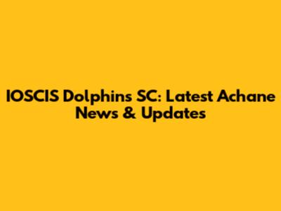 IOSCIS Dolphins SC: Latest Achane News & Updates