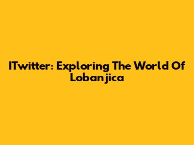ITwitter: Exploring The World Of Lobanjica