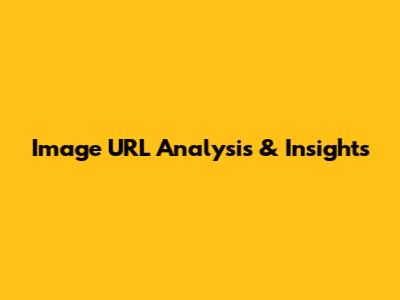 Image URL Analysis & Insights