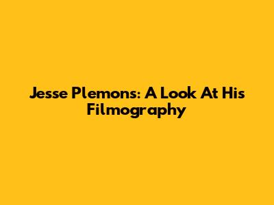Jesse Plemons: A Look At His Filmography