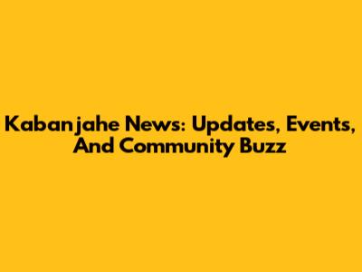 Kabanjahe News: Updates, Events, And Community Buzz