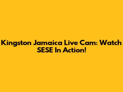 Kingston Jamaica Live Cam: Watch SESE In Action!