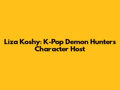 Liza Koshy: K-Pop Demon Hunters Character Host