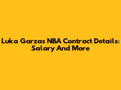Luka Garza's NBA Contract Details: Salary And More