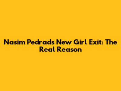 Nasim Pedrad's New Girl Exit: The Real Reason