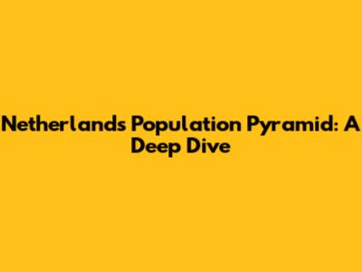 Netherlands Population Pyramid: A Deep Dive
