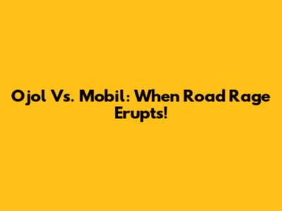 Ojol Vs. Mobil: When Road Rage Erupts!
