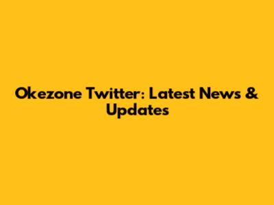 Okezone Twitter: Latest News & Updates