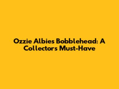 Ozzie Albies Bobblehead: A Collector's Must-Have