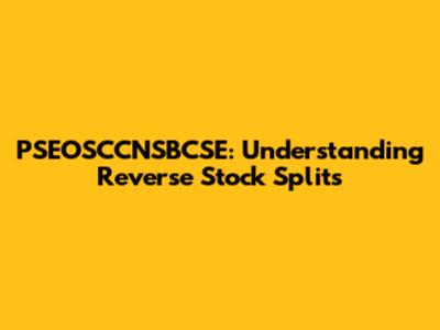 PSEOSCCNSBCSE: Understanding Reverse Stock Splits