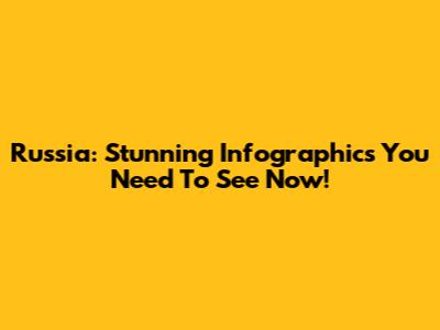 Russia: Stunning Infographics You Need To See Now!