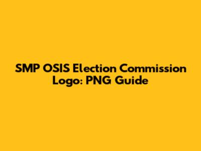 SMP OSIS Election Commission Logo: PNG Guide
