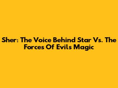 Sher: The Voice Behind Star Vs. The Forces Of Evil's Magic