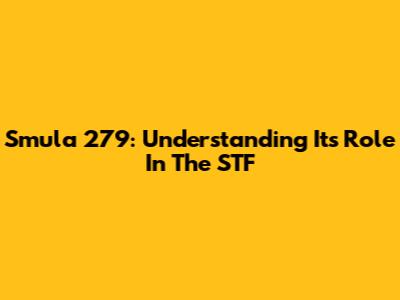 Smula 279: Understanding Its Role In The STF