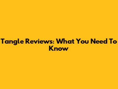 Tangle Reviews: What You Need To Know