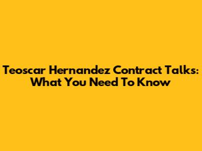 Teoscar Hernandez Contract Talks: What You Need To Know
