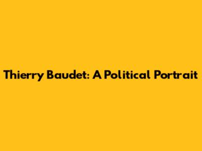 Thierry Baudet: A Political Portrait