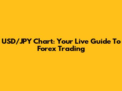 USD/JPY Chart: Your Live Guide To Forex Trading