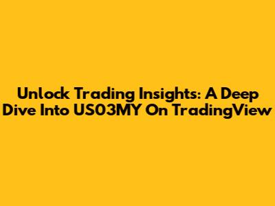Unlock Trading Insights: A Deep Dive Into US03MY On TradingView