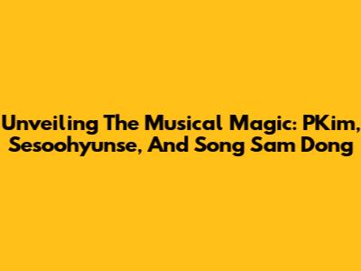 Unveiling The Musical Magic: PKim, Sesoohyunse, And Song Sam Dong